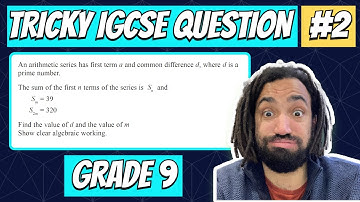 Can you solve this hard Sequences IGCSE Maths question?