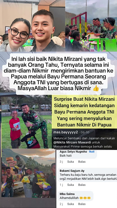 Ternyata Selama Ini Nikita Mirzani Mengirimkan Bantuan ke Papua melalui Bayu Permana #shorts