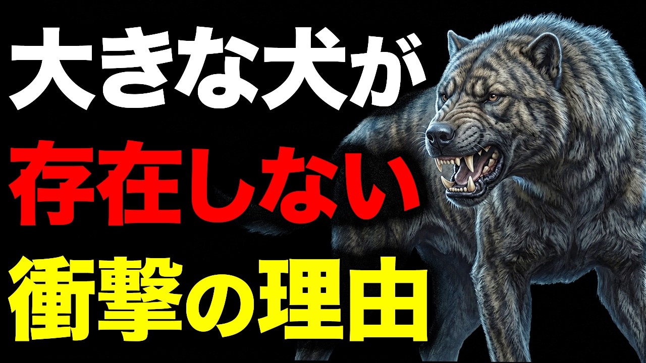 なぜ大きなネコ科動物がいるのに、“大きなイヌ科動物”はいないのか?