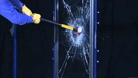 Glass Impact Test with Sledgehammer: Laminated Glass