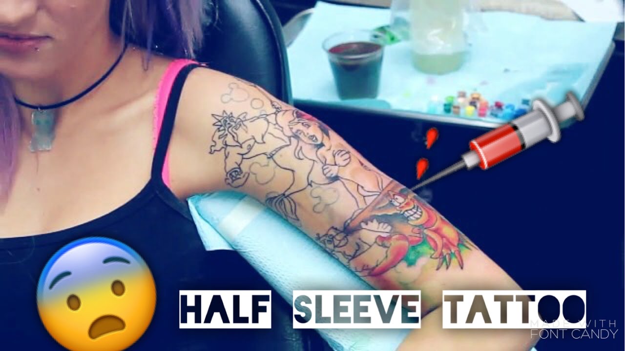 Getting My Half Sleeve Tattoo Disney Youtube