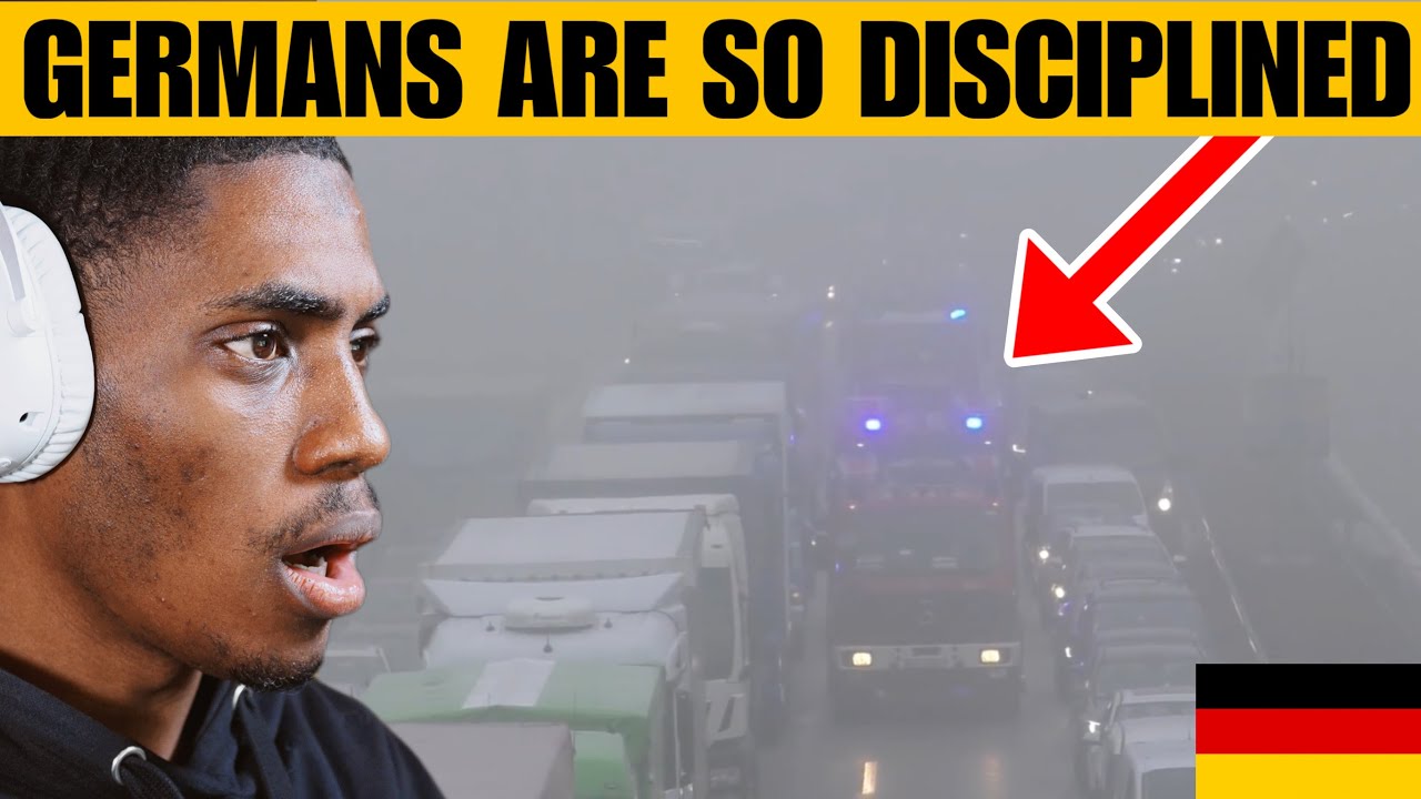 American Reacts to German Firefighters Responding to Entrapment During Intense Fog