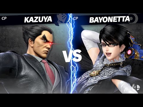 【スマブラSP】CPUカズヤ最強説　検証　VS ベヨネッタ編 （戦績は概要欄）