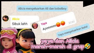 yaya dah Alicia marah-marah di grup🤣 // Ejen Ali dubbing