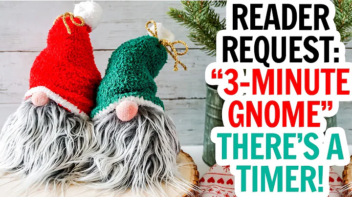 The Easiest Sock Gnomes - 3 Minute DIY Christmas G...