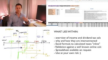 How to calculate dividend and income tax in Excel (no VBA/macros) - UK, 2023-2024