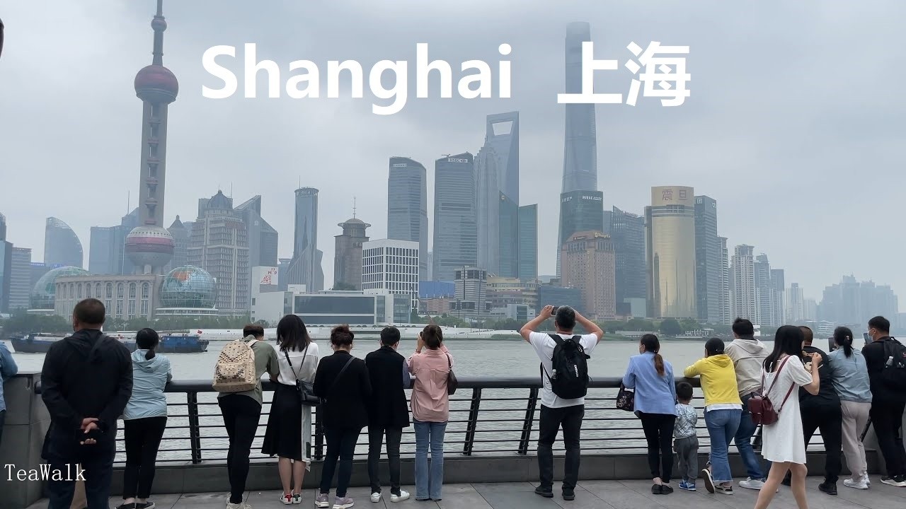 Shanghai, चीन | Nanjing Road Pedestrian सड़क | पैदल यात्रा 4K