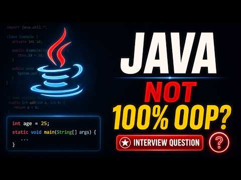 Why Java is NOT a 100% Object-Oriented Language? Interview Explained