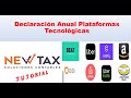 Declaración anual 2022 Plataformas Tecnológicas | portal SAT | papel de trabajo excel