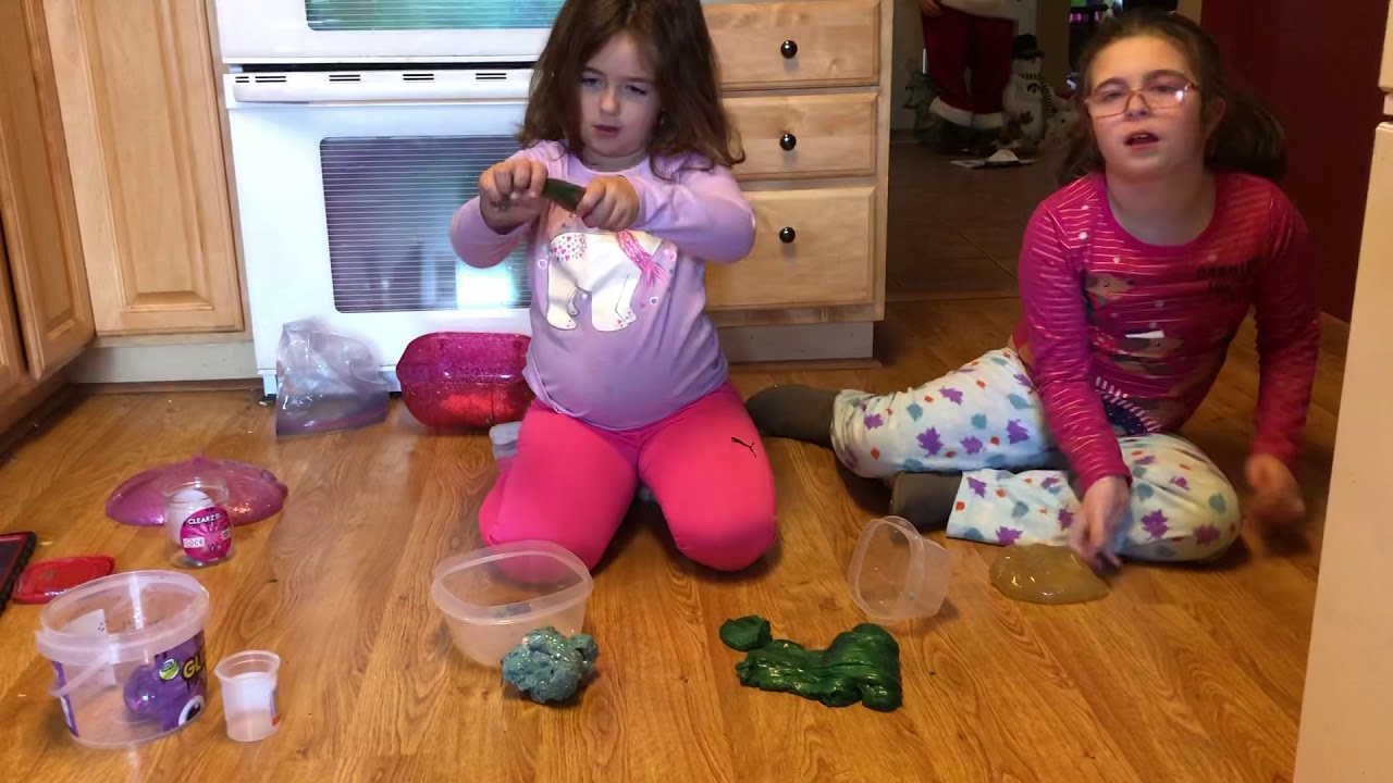 addie-and-lily-slime-video-mixing-slime-part-3-youtube
