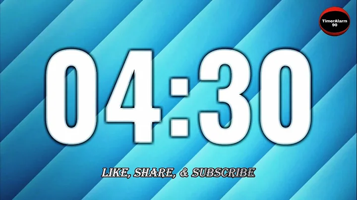 4 Minutes 30 Seconds Countdown Simple Timer | Four and Half Minute | (Four Min Thirty Seconds)