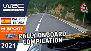 WRC Rally Onboard : M-Sport Ford : WRC RallyRACC - Rally de España 2021 Day 2 Greensmith + Fourmaux
