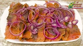 Lightly salted salmon in just 15 minutes, a quick, simple and very tasty recipe from Fisherman dv 27