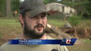 Clean-up begins for residents along Baity Road in Yadkin County