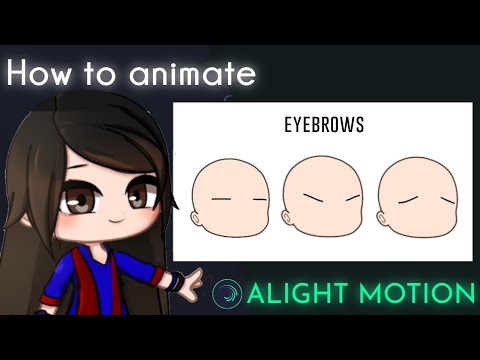 How to animate eyebrows in Alight Motion || Gacha Stu-Club Tutorial ||