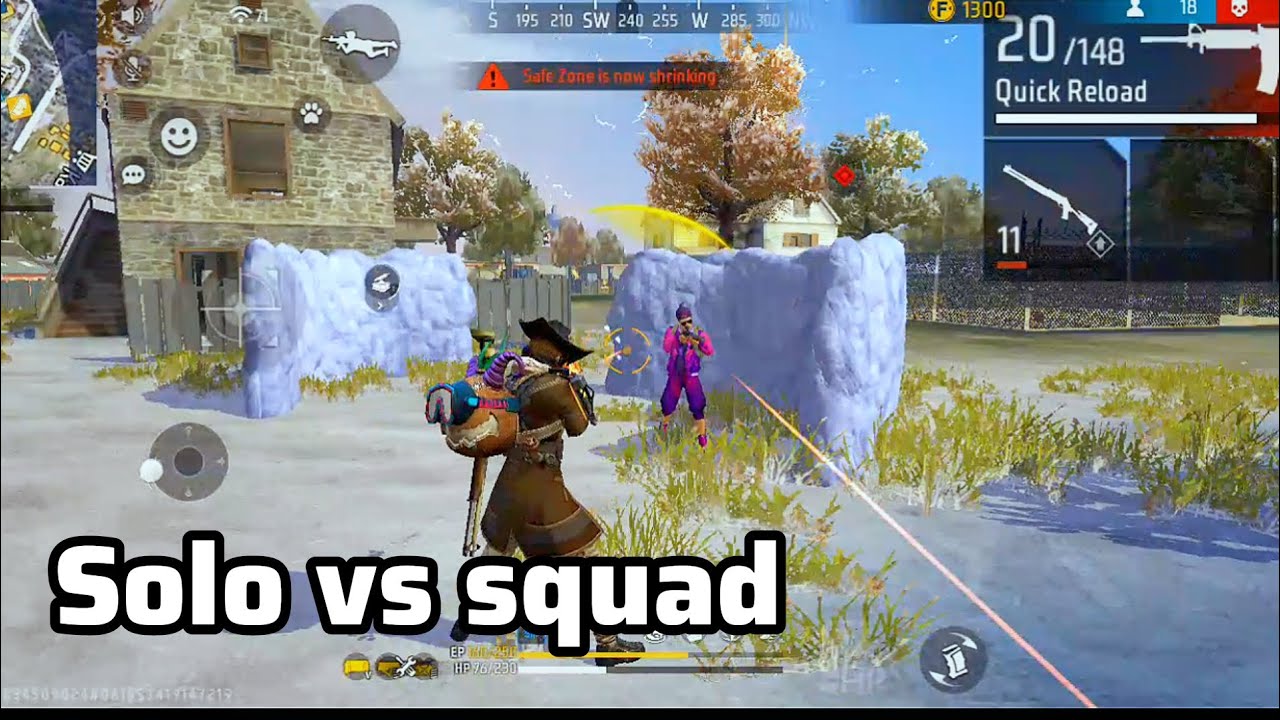 Best solo vs squad gameplay | Garena free fire | BOSS Gaming #trending ...