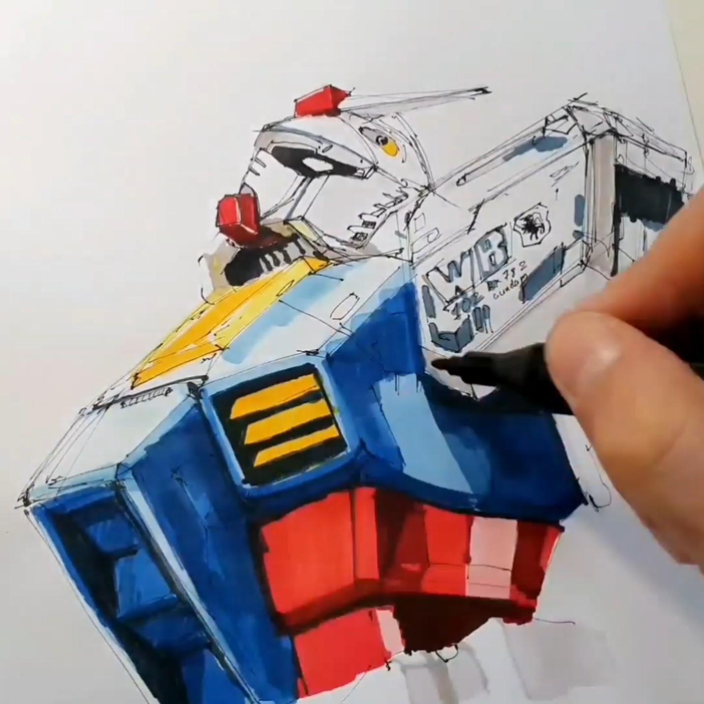 Quick sketch of RX-78-2 #Gundam | RX-78-2 #ガンダム (Life-sized