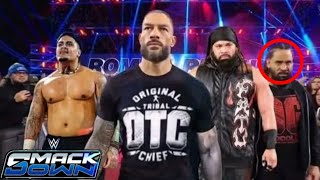 😱OTC Roman Reigns Confronts Jacob Fatu &amp; Jimmy Uso In Monday Night Raw Highlights 👈