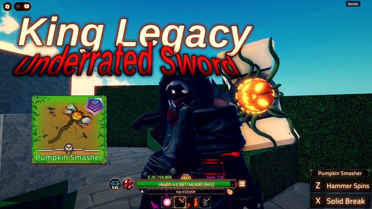 Pumpkin Smasher Is Actually Good | King Legacy - YouTube
