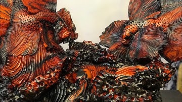 SONG NGƯ VỜN NGỌC chất trắc đỏ đen màu sắc tuyệt vời TƯỢNG GỖ NGUYỄN HỒNG 0987336318