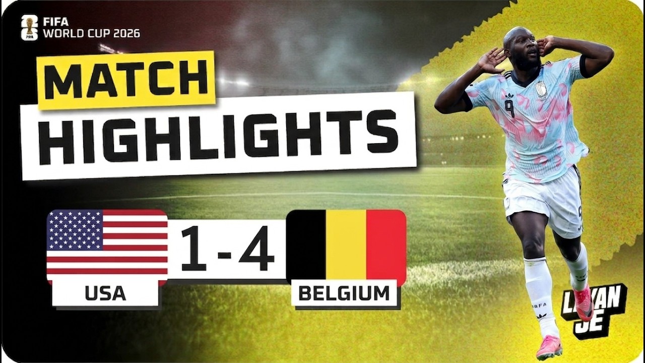 Belgium 4-1 USA | Full Match Highlights | FIFA World Cup 2026 | Round of 16