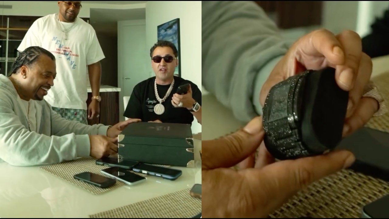 "Big Meech’s Signature Look" — The rap legend levels up his jewelry game with unique, light-defying black diamonds
