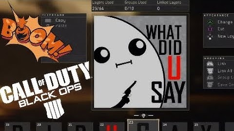 EASY TO MAKE ! COOL ! COD: BLACK OPS 4 Emblem