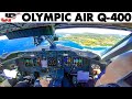 OLYMPIC AIR🇬🇷 Q-400 Scenic Landing at Kefalonia Airport