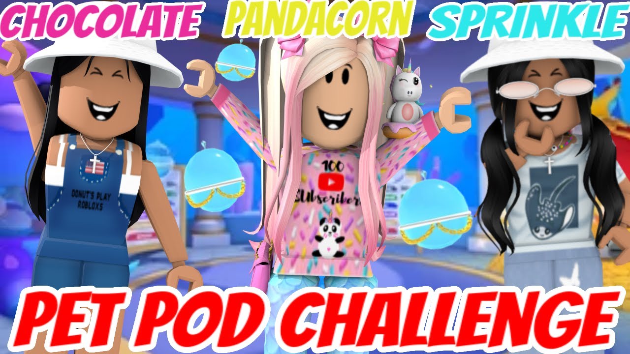 I opened 10 Bubble Pet Pods with Chocolate and Sprinkle! (Donut's Play Robloxs)