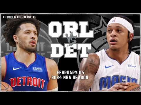 Orlando Magic vs Detroit Pistons Full Game Highlights | Feb 4 | 2024 NBA Season