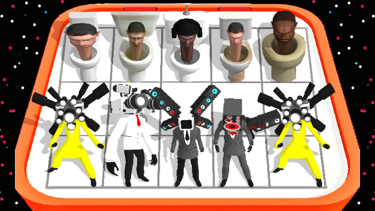 Merge Monster: Battle Master Toilet War New Update Strategy Defence Fight Gameplay