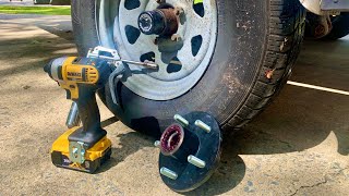 how to replace boat trailer wheel hub