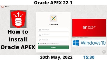 How to Install Oracle APEX 22.1 | DB 19c | Windows 10