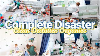 Messy House Transformation: Deep Clean, Declutter, Organize! Sahm Motivation! House Reset 2023