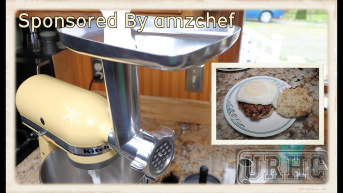 Metal Food Grinder Attachment for KitchenAid Stand Mixers, AMZCHEF