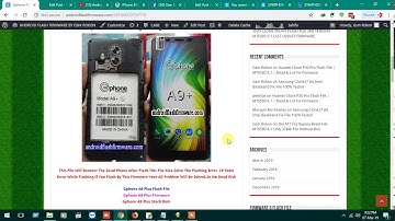 Gphone A9 + Flash File MT6580 7.0 Frp Hang LogDead Recovery Firmware Stock Rom