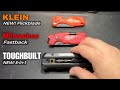 New utility knives comparison between toughbuilt milwaukee  klein