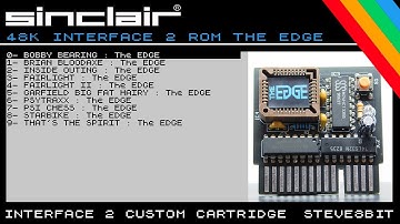 Sinclair Spectrum 48k Interface 2 Rom Cartridge THE EDGE SOFTWARE