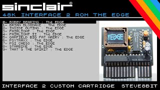 Sinclair Spectrum 48k Interface 2 Rom Cartridge THE EDGE SOFTWARE