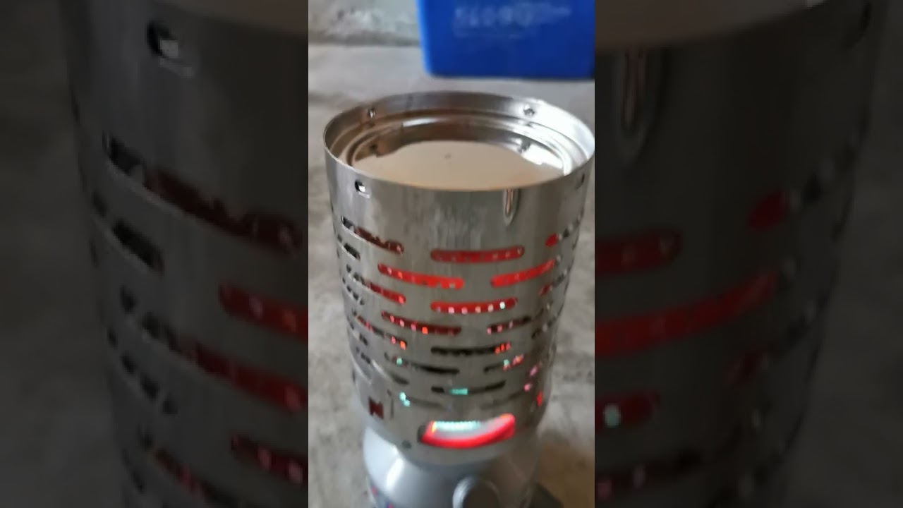 Coleman Stove with an aftermarket drum, creates good heat.