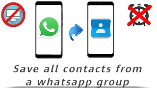 How to save all contacts from WhatsApp group to phone without any plugin  | no PC required | screenshot 5