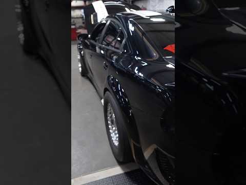 First Time 👀 my 1200HP Hellcat Charger on FULL DRAG RADIALS… #hellcat #dodge #shorts