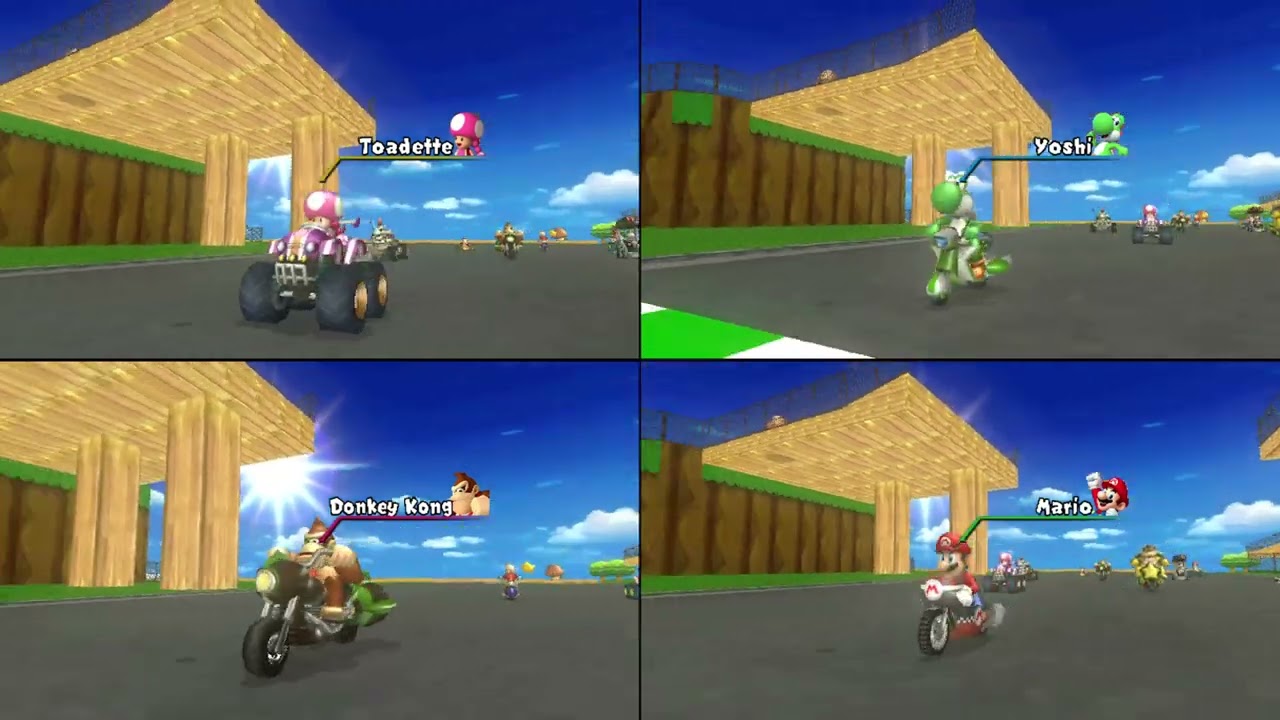 Mario Kart Wii Custom Tracks (History) ✦ 4 Players #813 (3 Tracks) Mirror