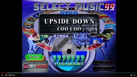 [GAMEPLAY] UPSIDE DOWN (COO COO)/ Single / SSR / Dance Dance Revolution 3rd MIX, PS1