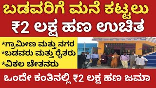ಬಡವರಗ ಮನ ಕಟಟಲ 2 ಲಕಷ ಹಣ ಒದ ಕತನಲಲ ಜಮ, ವಪಸ ಕಟಟವತಲಲ