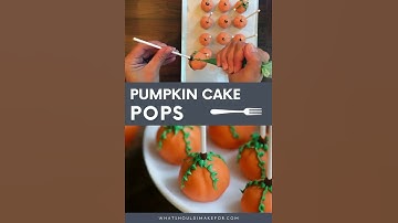 Pumpkin cake pops