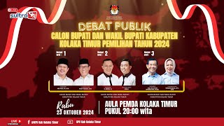 DEBAT PUBLIK PERTAMA CALON BUPATI \u0026 WAKIL BUPATI KOLAKA TIMUR |  23 OKTOBER 2024