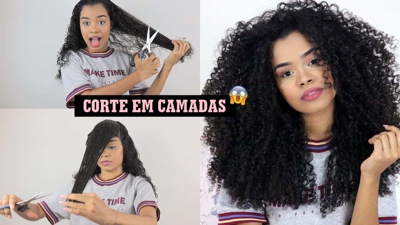 CORTE EM CAMADAS PARA CABELOS CACHEADOS por Daniela Santos