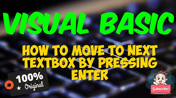 How to move to next text box by pressing "Enter" Button in VB 6.0 | Visual Basic 6.0 | SBT