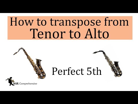 How to transpose from tenor to alto